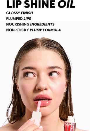 Dudak Parlatıcısı Nemlendirici Besleyici Lip Oil Gloss, Dudak Yağı, Ahududu Aromalı, E Vitamini