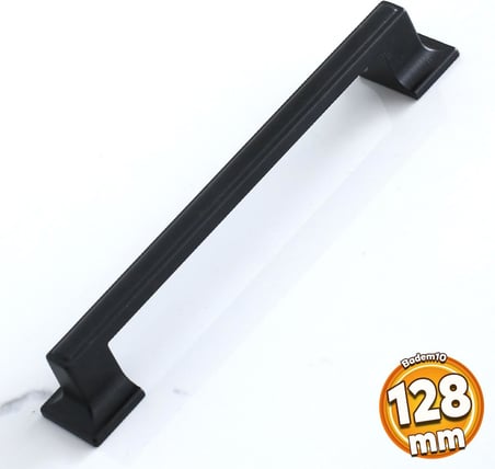 128 mm Siyah Kulp Metal Mutfak Mobilya Çekmece Dolabı Dolap Kulpları Kapak Kulbu Kulpu 12.8 cm
