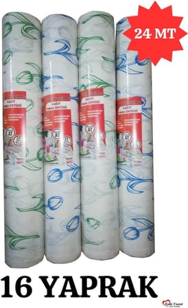Masa Örtüsü 24 Metre 16 Yaprak Kullan At Masa Örtüsü Sıvı Geçirmez Desenli Örtü 100x150 cm