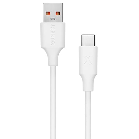 Type-C ile Uyumlu iPhone ve Samsung ile Uyumlu Hızlı Şarj ve Data Kablosu 100 cm (Beyaz)