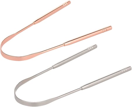 Dil Temizleyici Aparat, Paslanmaz Dil Kazıyıcı,Dil Temizleyici. Metal Gold Mix Set (METAL-GOLD MİX)