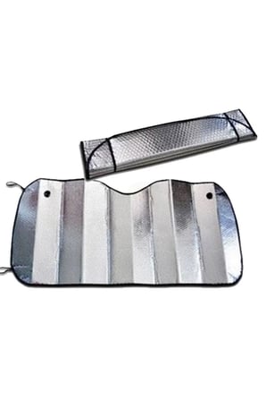 Araba Ön Cam Güneş Şemsiyesi - Araç İçi Cam Vantuzlu Katlanır Güneşlik Koruyucu Perde (130 cm x 60 cm) CKS-221