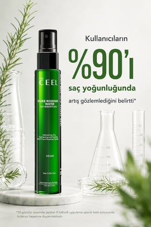 Ceel Saf Biberiye Suyu Toniği 100 ml - Rosemary Water Saç ve Cilt Bakımı