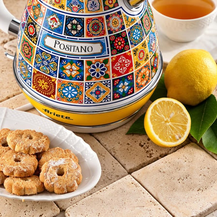 Positano Elektrikli Su Isıtıcı 1,7 Litre Kettle 2869/0P - Paslanmaz Çelik Gövde, Handmade Decoration, 2000 Watt, Otomatik Kapanma, 360° Kablosuz Taban
