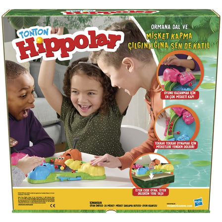 Hungry Hippos Oyunu | Anında Bilye Yeniden Fırlatma Özelliği | Kolay Kurulum ve Saklama | 4 Yaş ve Üzeri | 2-4 Oyuncu | Çocuk Oyunu | Türkçe versiyonu