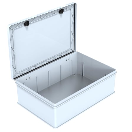 Abs Pano 40 x 60 x 24.2 cm Taban Saclı IP65 Plastik Pano Montaj Plakalı Elektrik Kutusu Pano Darbeye Dayanıklı Dış Ortam Muhafaza Kutusu ABS Pano POLİ 046