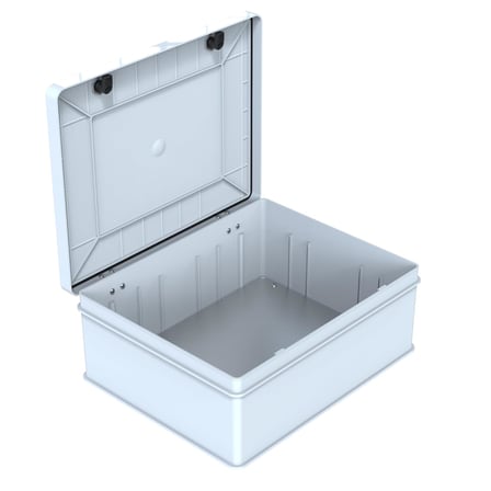 Abs Pano 40 x 50 x 20 cm Taban Saclı IP65 Plastik Pano Montaj Plakalı Elektrik Kutusu Pano Darbeye Dayanıklı Dış Ortam Muhafaza Kutusu ABS Pano POLİ 024