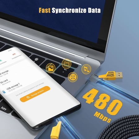 USB Şarj Kablosu: Type C to Lightning Örgü Şarj Kablosu USB A/USB C 65W Tip C/27W PD Her Cihaz ile Uyumlu Metal Başlıklı