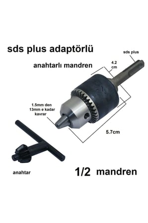 Kırıcı Delici Sds Plus Mandren Mıknatıslı Bits Adaptör Sds Metal Mandrel Seti