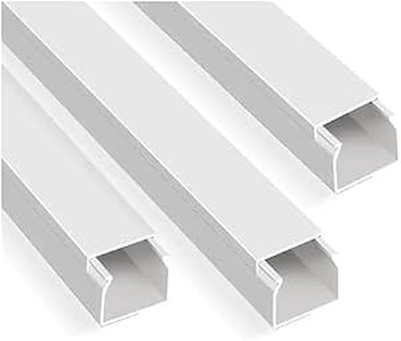 Metre (16x16mm) | Kendinden Yapışkanlı Kablo Kanalı | 4m (10 Adet x 40cm) | Kablo Gizleyici
