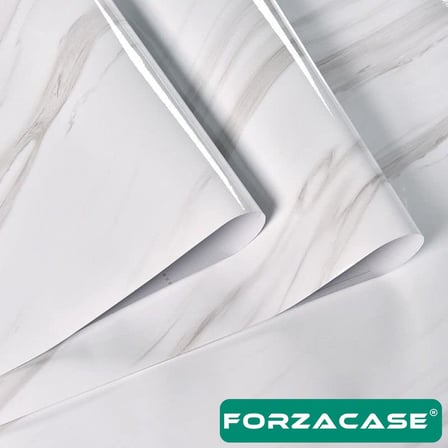 Desenli Beyaz Folyo Kaplama 5 Metre Tezgah Dolap Mutfak Kağıdı Yapışkanlı - FC736