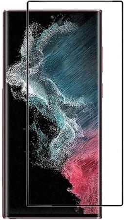 Samsung Galaxy S23 Ultra ile uyumlu Tam Kapatan Şeffaf Esnek İnce Kırılmaz Cam Ekran Koruyucu