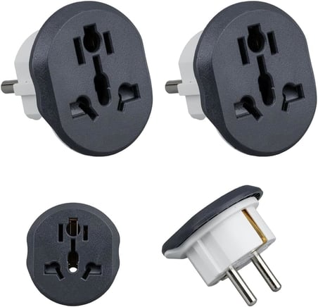ADET Evrensel Uluslararası Priz Fiş Adaptör Çevirici 16A 250V Seyahat fişi Dönüştürücü Adaptörü, 200'den fazla ülkede ABD/Avustralya/UK, CE sertifikalı