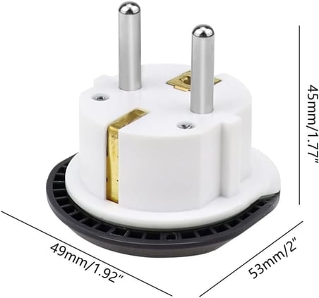ADET Evrensel Uluslararası Priz Fiş Adaptör Çevirici 16A 250V Seyahat fişi Dönüştürücü Adaptörü, 200'den fazla ülkede ABD/Avustralya/UK, CE sertifikalı