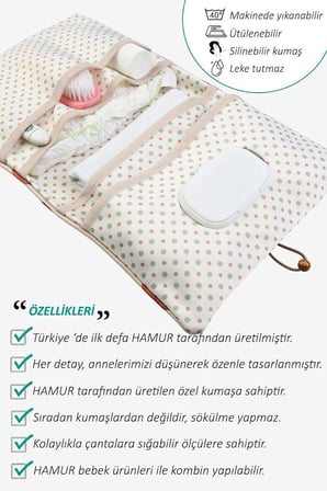 Bebek Bakım Çantası Yenidoğan Alt Açma Değiştirme Düzenleyici Çantası Organizer Urcin