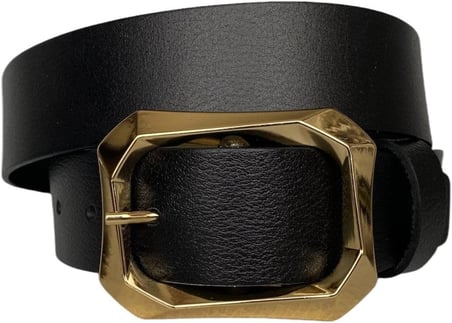 Hakiki Deri Gold Tokalı Kırmızı Kadın Kot, Spor Kemer 4 Cm, An-Byn-08