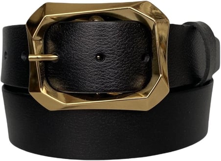 Hakiki Deri Gold Tokalı Kırmızı Kadın Kot, Spor Kemer 4 Cm, An-Byn-08