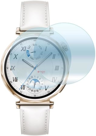 Huawei Watch Gt 5 41mm İle Uyumlu Ekran Koruyucu Çizilmeye Dayanıklı Akıllı Saat Koruması, 9H Temperli Kırılmaz Esnek Nano Cam, HD Şeffaf 2 Adet