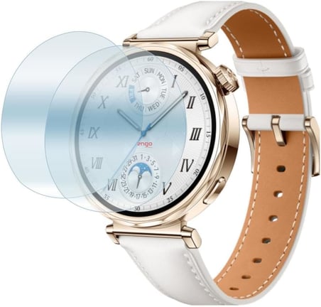 Huawei Watch Gt 5 41mm İle Uyumlu Ekran Koruyucu Çizilmeye Dayanıklı Akıllı Saat Koruması, 9H Temperli Kırılmaz Esnek Nano Cam, HD Şeffaf 2 Adet