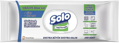 Yüzey Temizleme Mendili Doğal Güç Okaliptus & Çam, 100 Yaprak