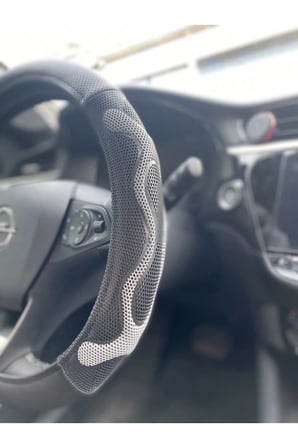 Üç Boyutlu Masajlı Direksiyon Kılıfı (GRİ)