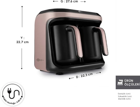 Hatır Hüp Düet Aroma Türk Kahve Makinesi Rosegold