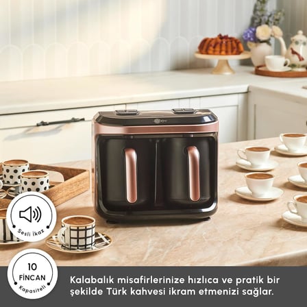 Hatır Hüp Düet Aroma Türk Kahve Makinesi Rosegold