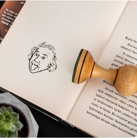 Fizikçilere Hediye Einstein Tasarımlı Esprili Mühür