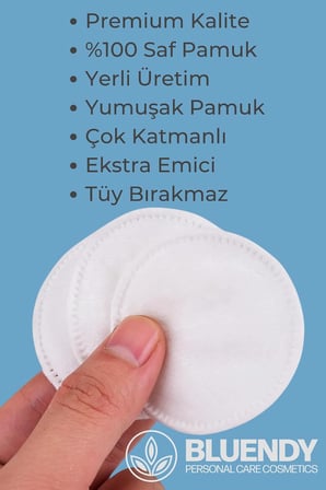 Adet Yuvarlak Makyaj Temizleme Pamuğu -%100 Saf Premium Kalite Disk Pamuk, Fondöten ve Makyaj Çıkarma Pedi, Tüy Bırakmaz, Yumuşak ve Taşınabilir (M, Adet, 200)