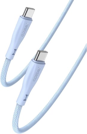60W Type-C to Type-C PD Hızlı Şarj Kablosu - Mavi