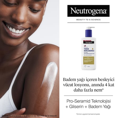Yağ İle Zenginleştirilmiş Vücut Losyonu 400 ml — Badem yağı ile zenginleştirilmiş — Pro-Seramid teknolojili nemlendirici losyon