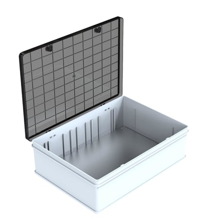 Abs Pano 50 x 70 x 22.5 cm Taban Saclı IP65 Plastik Pano Montaj Plakalı Elektrik Kutusu Pano Darbeye Dayanıklı Dış Ortam Muhafaza Kutusu ABS Pano POLİ 029