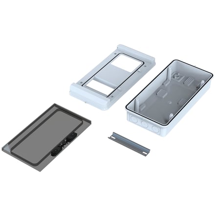 Kutusu 6 Sigortalı + Monofaze Sayaç Sıva Üstü Sayaç Kutusu IP65 18 x 36.5 x 9.6 cm POLİ 116