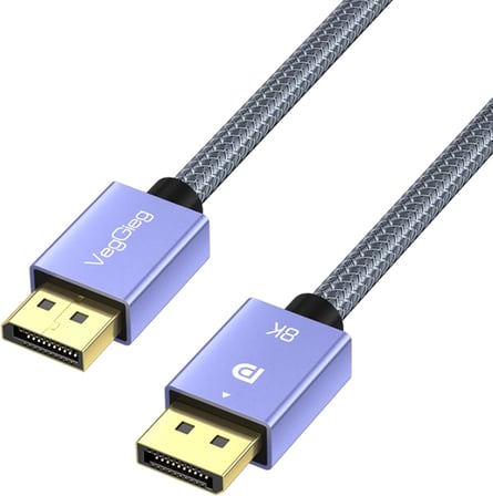 8K/60Hz 4K/165Hz 2K/240Hz DisplayPort 1.4 Kablo 1 Metre