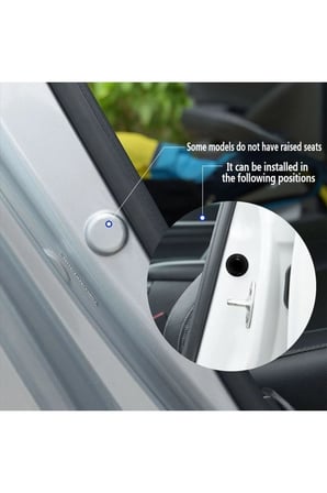 Concept 10 Adet Araç Kapı Ses Önleyici ve Darbe Emici Pad Universal Araba Kapısı Darbeye Dayanıklı Silikon Kalıp Ped Darbe Emici Conta, Araç Kapı Darbe Ve Ses Emici Kapı Kaput Bagaj Çarpma Önleyici Ped Siyah
