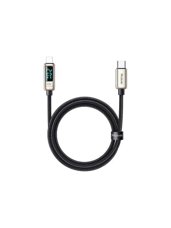 20W USB-C to Lightning Ekranlı Şarj Kablosu, 1,2 m, Gümüş
