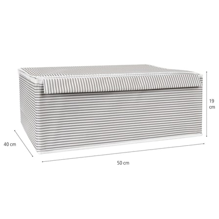 Kapısı Çok Amaçlı Düzenleyici Kapaklı Sandık Tipi Kutu Hurç Organizer 3 Lü Set (Gri, Baza 50 x 40 x 19)