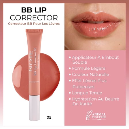 Cosmetics BB Lip Corrector 05 Renk Eşitleyici Dudak Parlatıcısı, Nude
