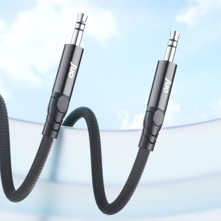 3.5mm TRS Jack Örgülü Aux Ses Kablosu 3 Metre