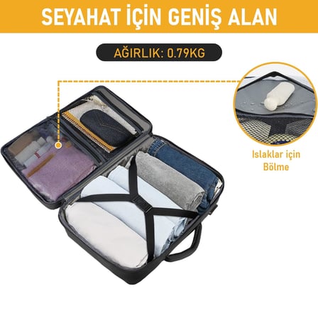 Laptop Sırt Çantası, Seyahat Çantası Hafif El Çantası Küçük Bavul Valiz, Uçak Onaylı Kabin Çantası, Erkek ve Bayan İçin, 15.6 inç Notebook Dizüstü Bilgisayar Laptop Macbook Çantası
