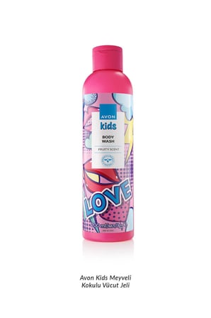 Kids Love Çocuklar İçin Meyve Kokulu Vücut Şampuanı 200 Ml. Üçlü Set
