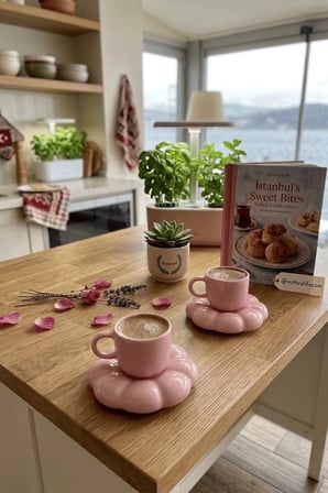 Life 95 ML Papatya Şekilli Seramik Beyaz Türk Kahvesi Fincan Takımı MIT1156