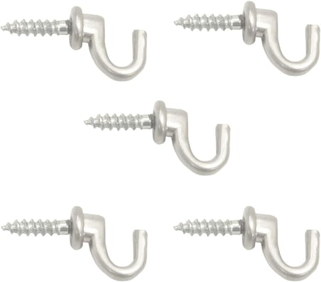 ADET Çengelli Duvar Dolap Çekmece Kapı Metal Anahtar Askı Anahtarlık Askısı Vidalı