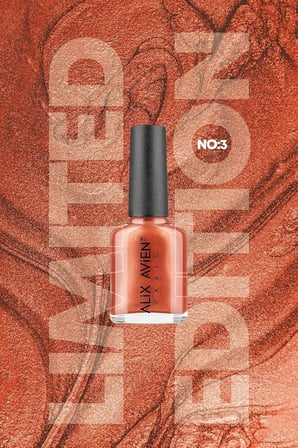 AVIEN Limited Edition Sedefli Somon Oje-Yüksek Pigmentli Uzun Süreli Kalıcı Hızlı Kuruma-Nail Lacquer No:3