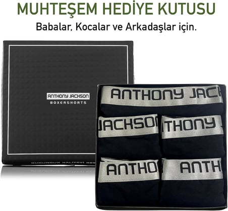 5'li Kutu Premium Uzun Paçalı Erkek Boxer ShadowLine