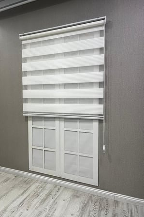 Stor Perde Geniş Plise Güneşlik Perde, Beyaz, 60 x 200