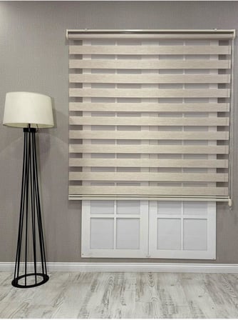 Zebra Stor Güneşlik Perde, Bej, 130 x 260