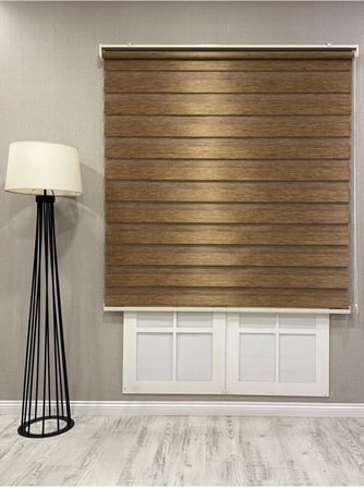 Zebra Stor Güneşlik Perde, Kahverengi, 150 x 200