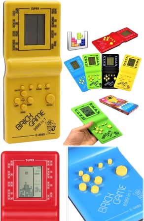 Nostaljik Tetris El Atarisi Pilli Taşınabilir Retro Oyun Konsolu Unutulmayan Atari Oyunu