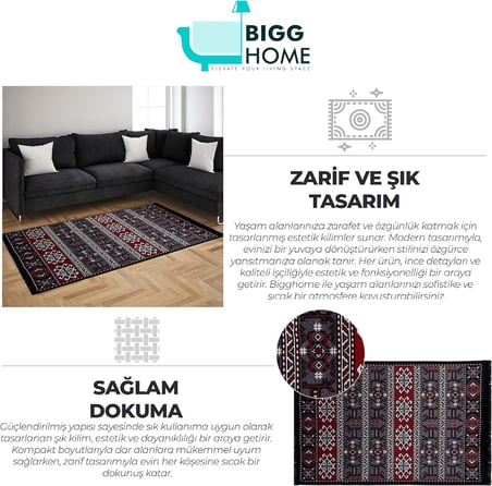 Makinede Yıkanabilir, Modern Desenli, 120 * 180 cm, SA25HC